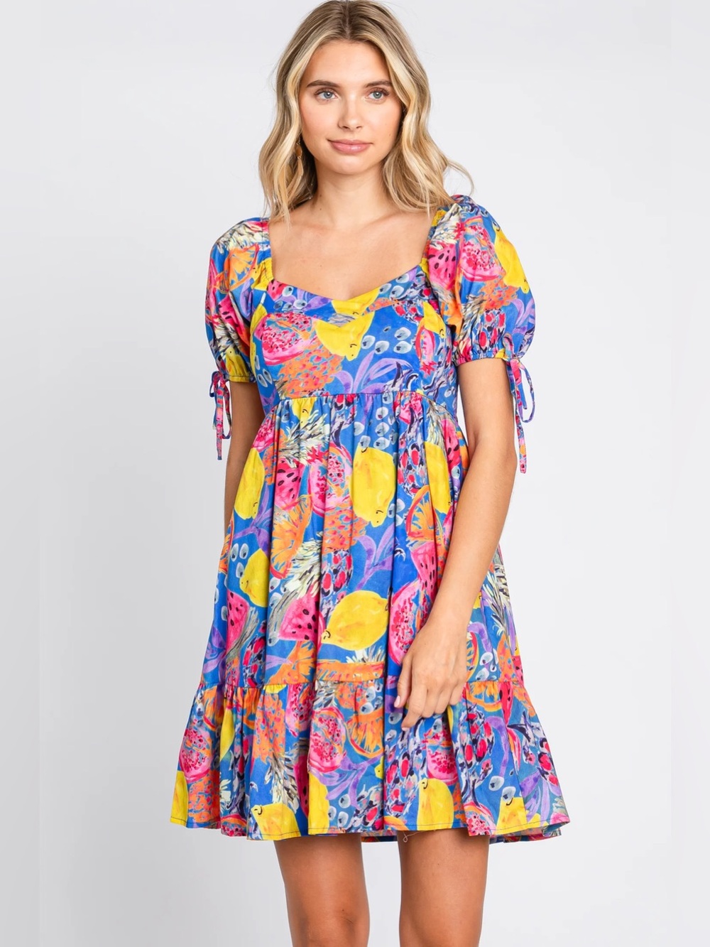 Fruit & Berries Mini Dress